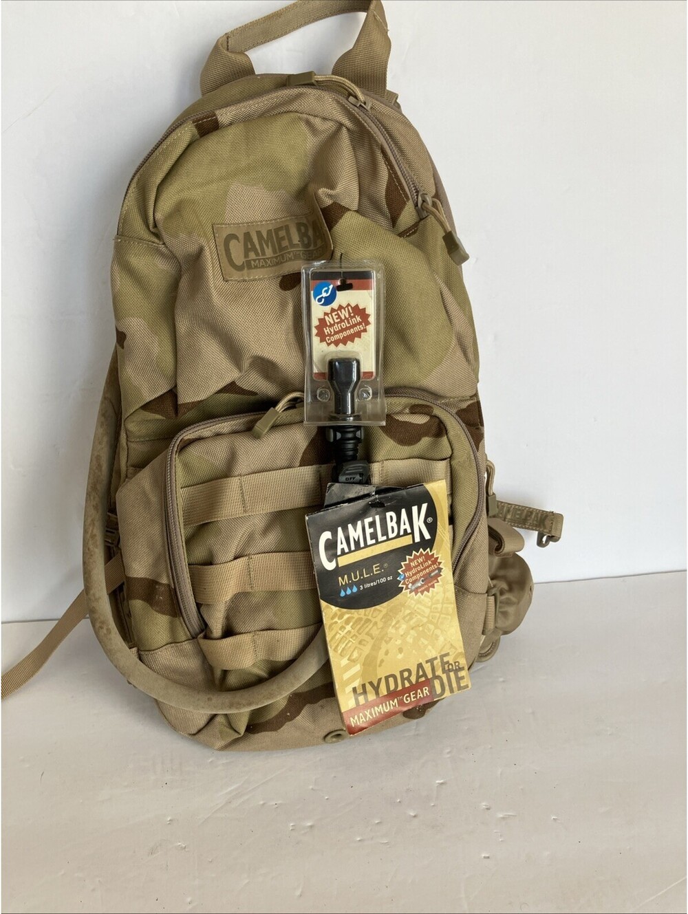 Camelbak  Maximum Gear M.U.L.E. Tactical Hydration Backpack MOLLE Desert Tan NEW